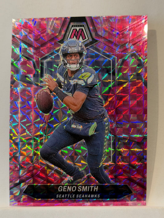 2024 Panini Mosaic Geno Smith Seattle Seahawks #157 Pink Mosaic Prizm