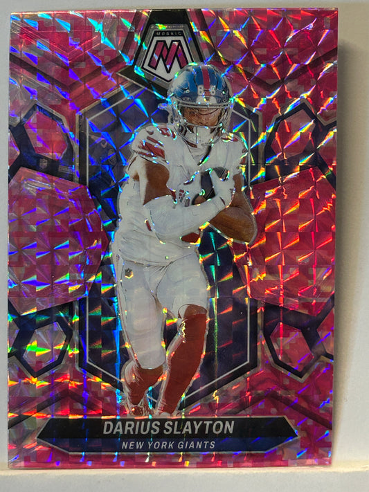 2024 Panini Masoic Darius Slayton New York Giants Pink Raw Card