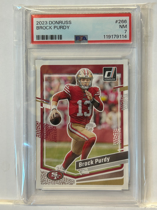2023 Donruss Brock Purdy San Francisco 49ers #266 PSA 7