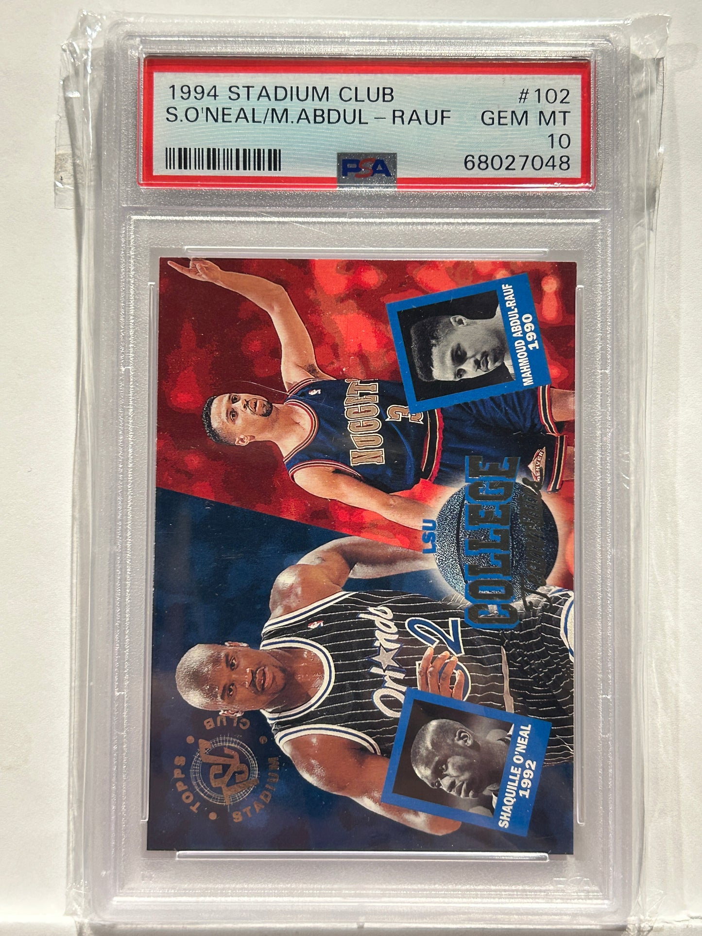 1994 Stadium Club S O'Neal / M. Aboul - Rauf #102 PSA 10