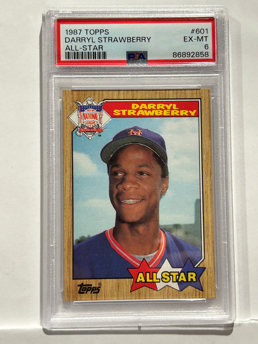 1987 Topps All Star Darryl Strawberry #601 PSA 6